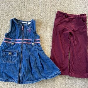 Liz Claiborne Kids lot 2T dress and pants lot of 4